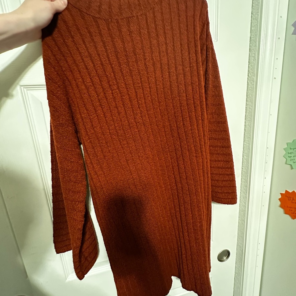 Francesca's Collections Brown Cowl Neck Sweater